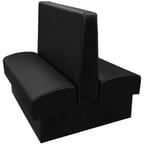 image of Oak Street WART-6042-DBL 60"L Double Plain Back Booth, Fully Upholstered, 42" Heigh