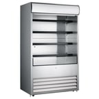 image of Omcan USA 41469 48" Vertical Open Air Merhandiser, Self-Contained, 4 Shelves, High Profile, 24.7 cu ft.