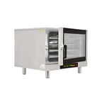 image of Omcan USA 43324 Single-Deck Full-Size Electric Convection Oven w/ Manual Controls, Stackable