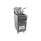 image of Omcan USA 43422 Full Pot Floor Model Gas Fryer