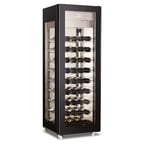 image of Omcan USA 43458 26" Glass Door Wine Merchandiser, Single Temperature, 81 Bottles
