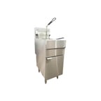 image of Omcan USA 43545 Full Pot Floor Model Gas Fryer