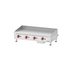 image of Omcan USA 43732 48" Countertop Manual Gas Griddle, 3/4" Steel Plate, 120.000 BTU