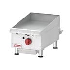 image of Omcan USA 43737 15" Countertop Manual Gas Griddle, 3/4" Steel Plate, 30.000 BTU
