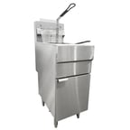 image of Omcan USA 44225 Full Pot Floor Model Gas Fryer