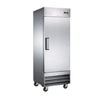 image of Omcan USA 50023 29" One Section Reach-In Freezer w/ Solid Door, Bottom Mount, 23 cu. ft.