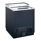 image of Omcan USA 50073 26" Black Glass & Plate Chiller, 5.29 cu. ft.