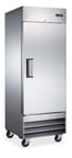 image of Omcan USA 59024 One Section Reach-In Refrigerator w/ Solid Door, Bottom Mount, 20.5 cu. ft.