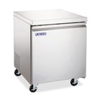 image of Omcan USA 59054 27" 1-Section Undercounter Refrigerator w/ 1 Door, 6.3 cu ft