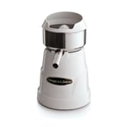 image of Omega C-10W Electric Citrus Juicer, Stainless Steel w/ 3 Citrus Cones, Non-Slip Feet, 150 RPM