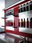 image of Oscartek WALL SHELVING DISPLAY WS2 A90 CE Glass Wall Mounted Shelf Display - 26" Length