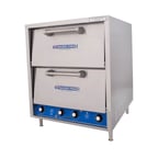 image of Bakers Pride P46S 26" Electric Countertop Pizza Bake Oven w/ 2 Decks, Thermostatic Controls