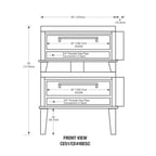 image of Peerless CE51/41BESC 56" Electric Bake & Roast Oven, Double Deck