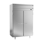 image of Beverage Air PF2HC-1AS 52" Two Section Reach-In Freezer w/ 2 Solid Doors, Aluminum Interior, 45 cu. ft.