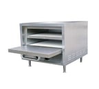 image of Adcraft PO-22 Countertop Electric Pizza Oven w/ 22" Deck Width, 2 Removable Ceramic Shelves