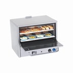 image of Comstock-Castle PO31 Double Deck Gas Countertop Pizza Oven w/ 2 Heart Decks, 30,000 BTU