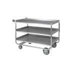 image of Piper Products 1-UCM-3 Stainless Steel 3 Medium Shelf Utility / Delivery Cart w/ 1000 lb. Capacity