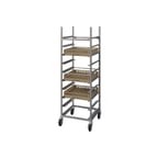 image of Piper Products 210, 10 Pan Aluminum Econoline Glass Rack with 6" Bottom Load Slides