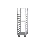 image of Piper Products 620 20 Pan Aluminum Bun / Sheet Pan Angle Rack with 3" Bottom Load Slides