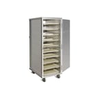 image of Piper Products AD-18 Aluminum Enclosed Meal Delivery Cart w/ 18 Tray Capacity 