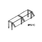 image of Piper Products BPG1C-32 Stationary Sneeze Guard