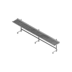 image of Piper Products CSC-8 Stainless Steel Mobile Tray Make-Up Conveyor - 8 ft. 