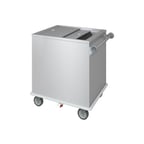 image of Piper Products ICE-3 Stainless Steel Mobile Ice Bin, 200 lb, Silver