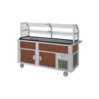 image of Piper Products R6-CB 96" Reflections Serving Counter, Cool Breeze Refrig. Cold Pan Unit, (6) Pan