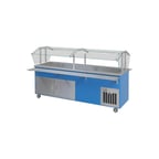 image of Piper Products R6-CM 96" Reflections Serving Counter, Refrigerated Cold Pan Unit, (6) Pan