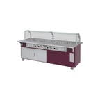 image of Piper Products R6-HF 96" Reflections Serving Counter, (6) Sealed Wells