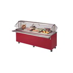 image of Piper Products R6-ST 96" Reflections Serving Counter, Mobile Modular, Enclosed Base