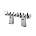 image of Perlick 4006-12BPC4 Bridge Tee Draft Beer Dispensing Tower, 13-1/4" Faucet Clearance