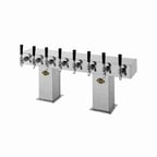image of Perlick 4006-9BPC2 Bridge Tee Draft Beer Dispensing Tower, 12-1/8" Faucet Clearance