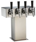 image of Perlick EA2110-4BPC Draft Beer Dispensing Tower, 4 Faucets