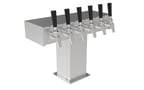 image of Perlick EA2110-6BPC Draft Beer Dispensing Tower, 6 Faucets