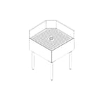 image of Perlick TSF90TC Underbar Angle Filler
