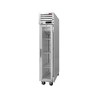 image of Turbo Air PRO-15R-G-N 17" One Section Reach-In Refrigerator w/ Glass Door, Top Mount, Stainless Steel, 13 cu. ft.