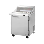 image of Turbo Air PST-28-12-N-CL 27" Mega Top Sandwich/Salad Prep Table w/ 1 Door, 12 Pans