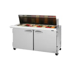image of Turbo Air PST-60-24-N 60" Mega Top Sandwich/Salad Prep Table w/ 2 Doors, 24 Pans