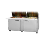 image of Turbo Air PST-72-30-N 72" Mega Top Sandwich/Salad Prep Table w/ 2 Doors, 30 Pans