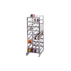 image of Prairie View CR1620 Heavy Duty Aluminum Stationary Full Size Can Racks, 162 #10 Cans Capacity