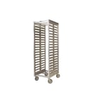 image of Prairie View LE5018A 12 L-Series 12 Pan Aluminum Mobile End Load Sheet Pan Rack, Assembled