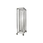 image of Prairie View LPZ2516DB 48 Pan Double Deep Mobile Lifetime Pizza Racks 