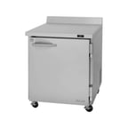 image of Turbo Air PWR-28-N 27" 1-Section Worktop Refrigerator w/ 1 Lockable Door, 6.8 cu. ft.