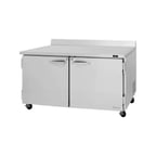 image of Turbo Air PWR-60-N 60" 2-Section Worktop Refrigerator w/ 2 Doors, 17.2 cu. ft.