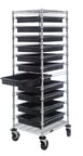 image of Quantum BC212469M2CO Plastic Bussing Utility Transport Cart