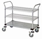 image of Quantum WRC-2142-3CG Utility Service Cart with Wheels