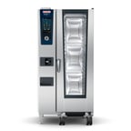 image of RATIONAL ICP 20-HALF NG 208/240V 1 PH (LM100FG) Half Size Natural Gas Combi Oven w/ 20 Pans, Programmable Controls, Steam Generator