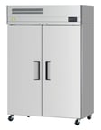 image of RefrigerationX XR47-2-N6 Two Section Reach-In Refrigerator w/ 2 Solid Doors, Top Mount, 42 cu. ft.