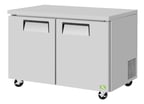 image of RefrigerationX XUR-48-N6 48"  2-Section Undercounter Refrigerator w/ 2 Doors, 13.2 cu ft